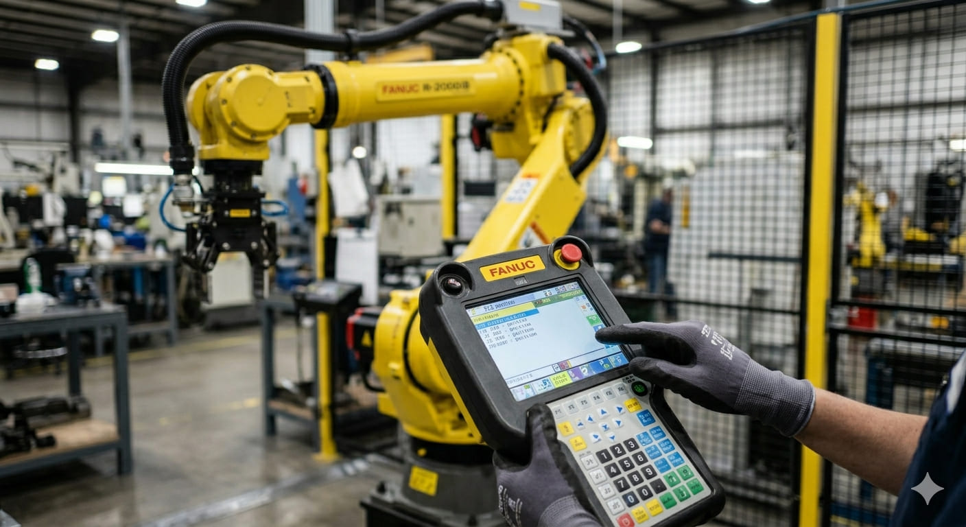 KUKA robotic arm in an automotive manufacturing line