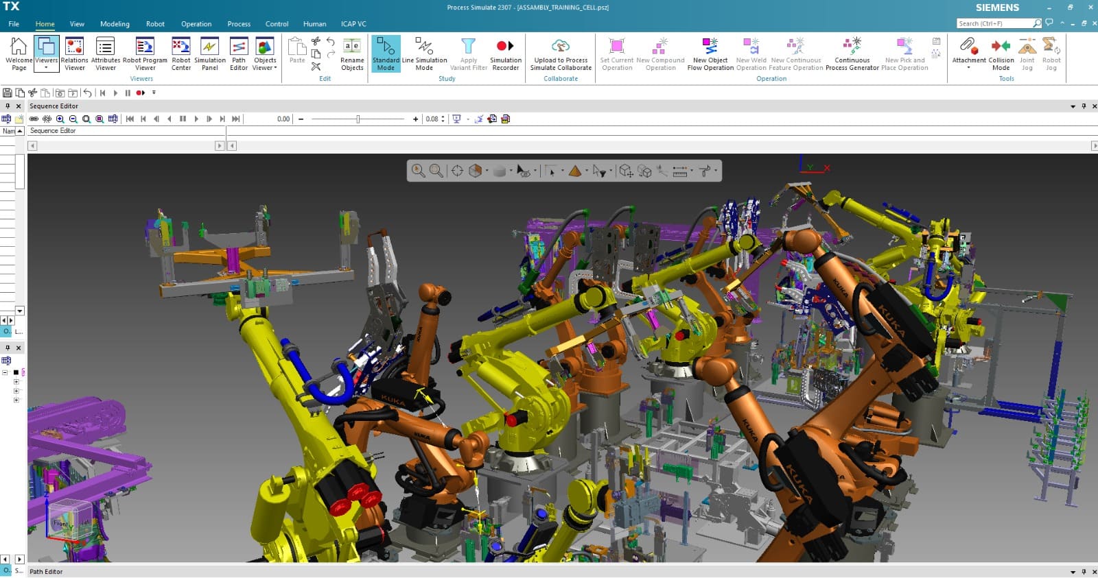 SCADA interface showing industrial process monitoring dashboard