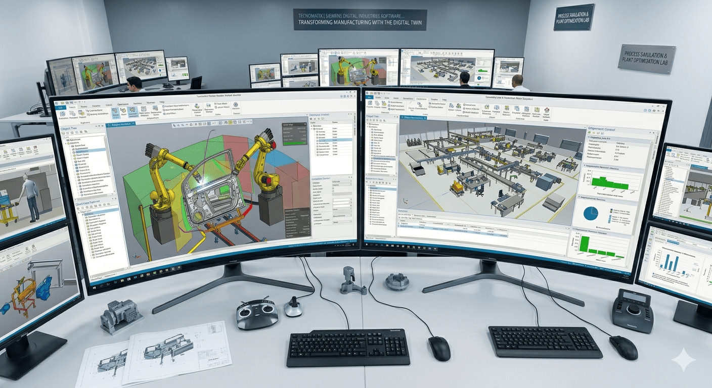 Industrial simulation using Process Simulate Siemens